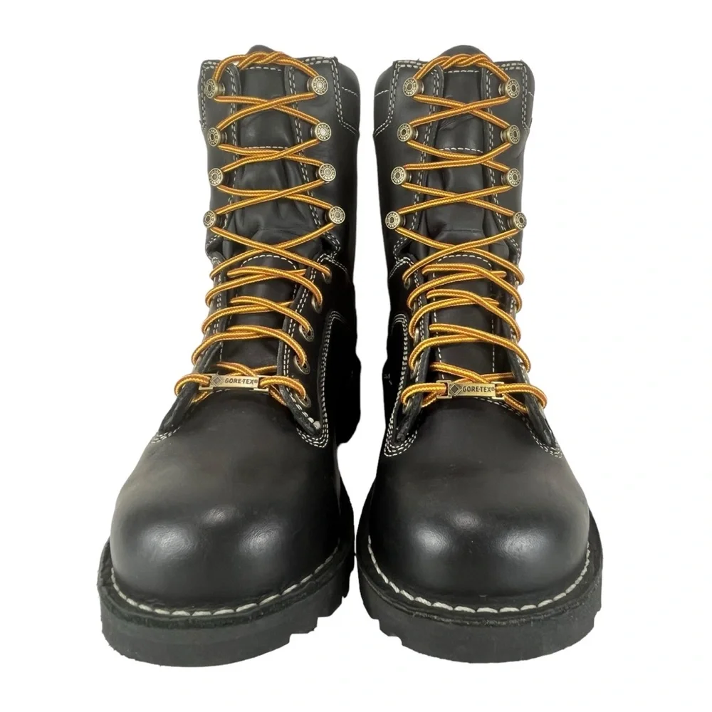 Danner Quarry USA Men 7.5D‎ Black Gore Tex EH Vibram Heavy Duty Work Boots
